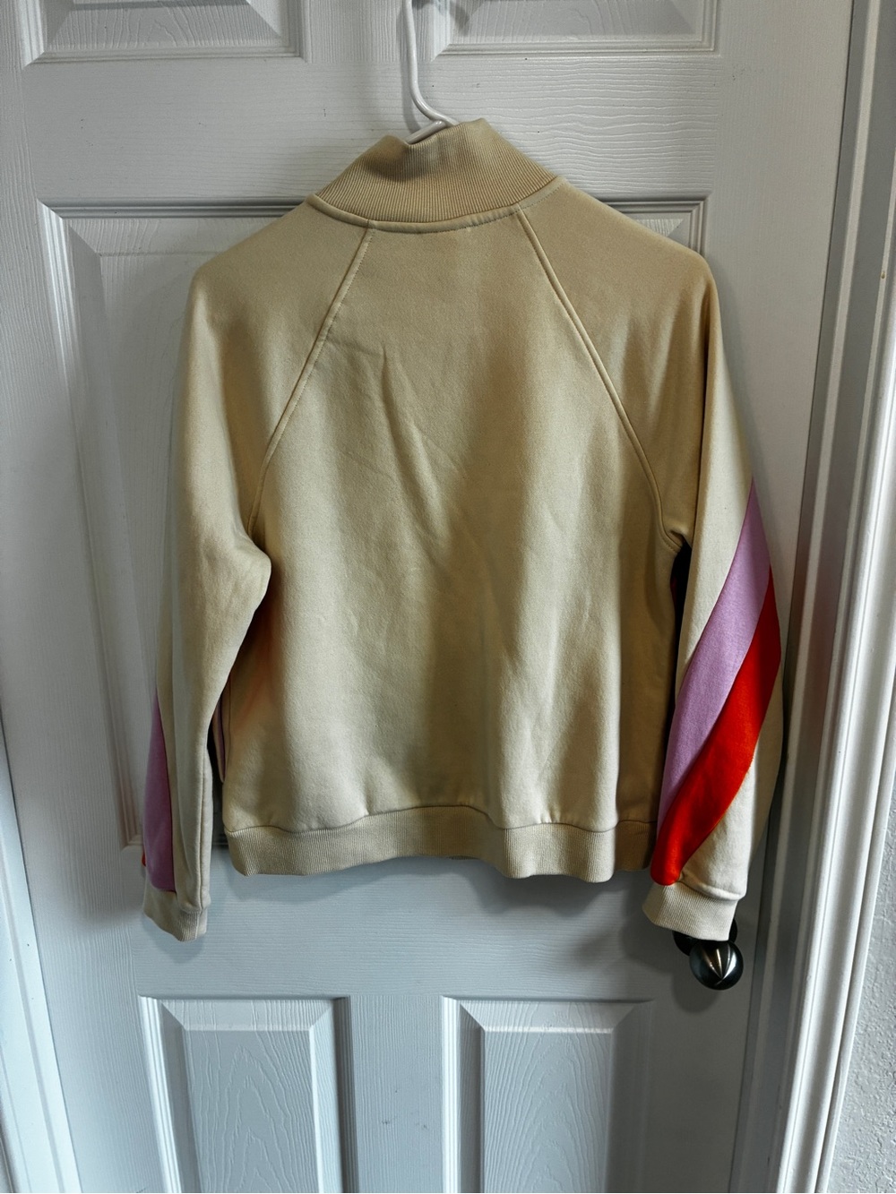 2 piece set Cream Zip-Up Jacket with pants - Picture 3 of 8